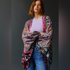 Anthropologie SAACHI Mixed Floral Print Kimonoo